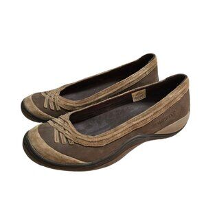 Merrell Poplar Chocolate Leather Slip On Sz 9.5